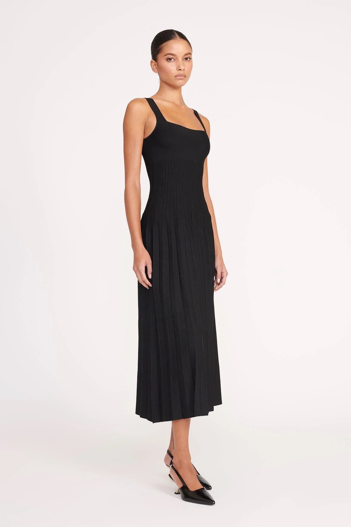 Ellison Dress - Black by STAUD — view 3