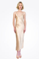 Satin Bias Cut Slip Dress - Khaki by Enza Costa | 25 South Boutiques