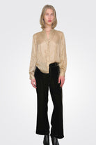 Crop Flare Velvet Trouser - Espresso by Frame | 25 South Boutiques