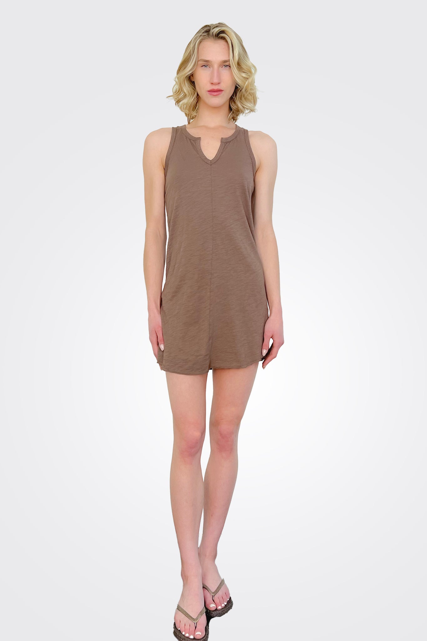 Short Tank Dress - Earth by Bobi | 25 South Boutiques