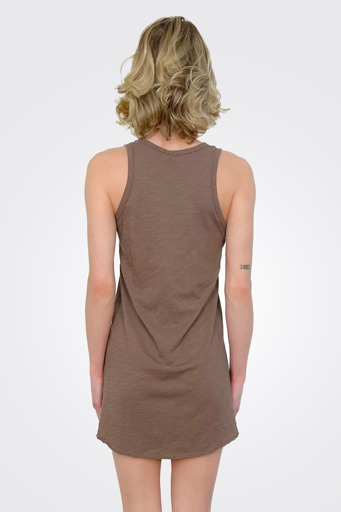 Short Tank Dress - Earth by Bobi — view 3
