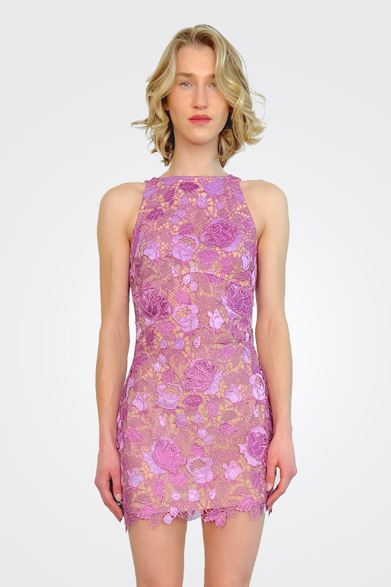 Etta Mini Dress - Lavender Garden by Rococo Sand — alternate view