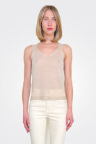 Semi Sheer Shine Top - Marmo by D. Exterior | 25 South Boutiques