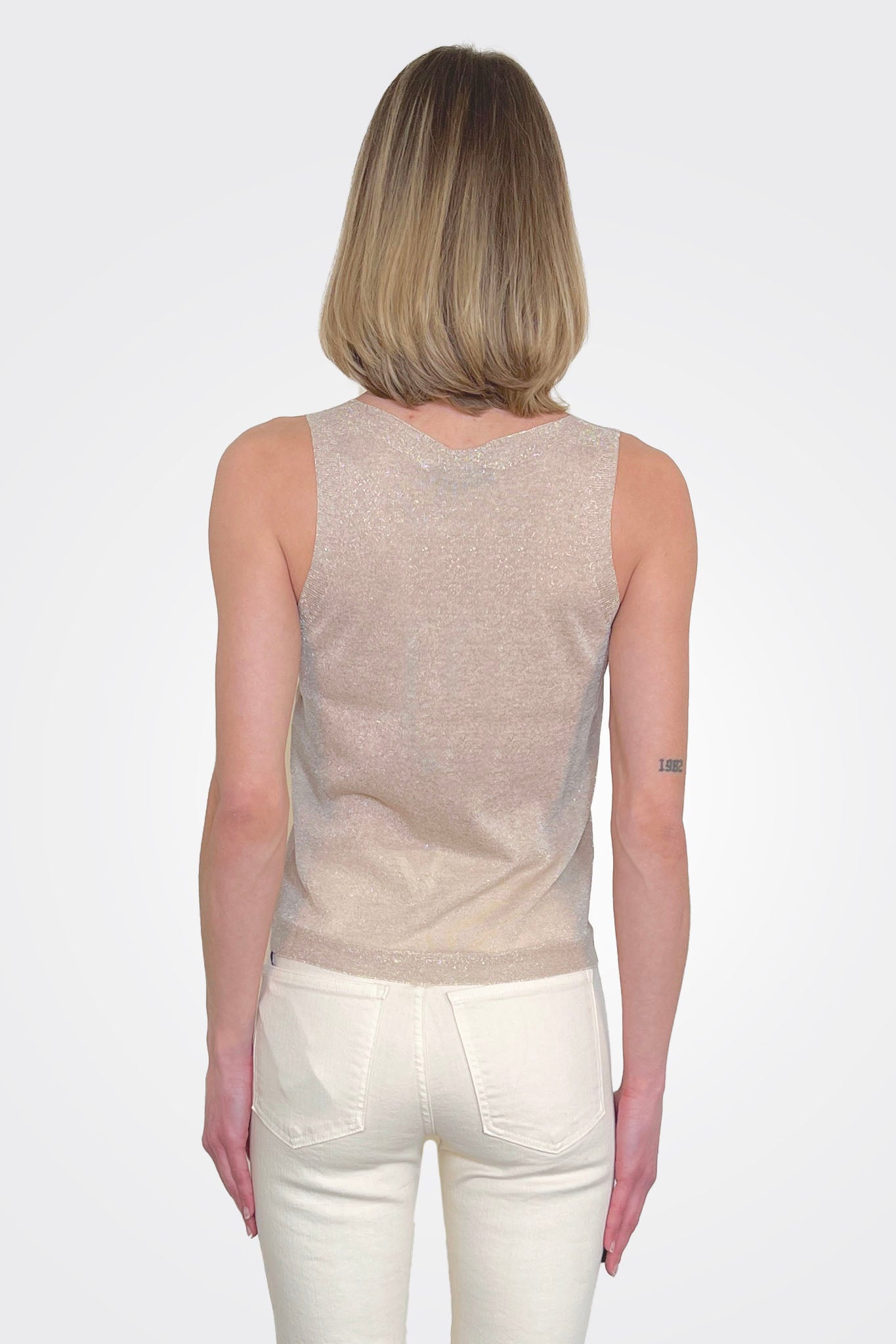 Semi Sheer Shine Top - Marmo by D. Exterior — alternate view