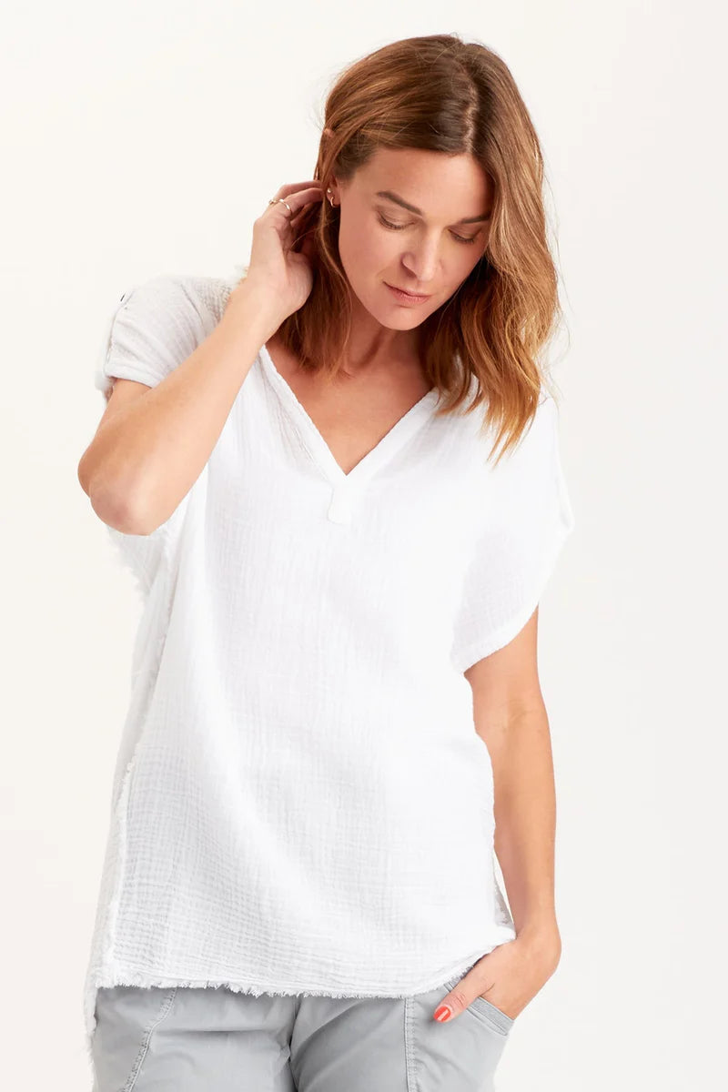 Favreau Top - White by XCVI | 25 South Boutiques