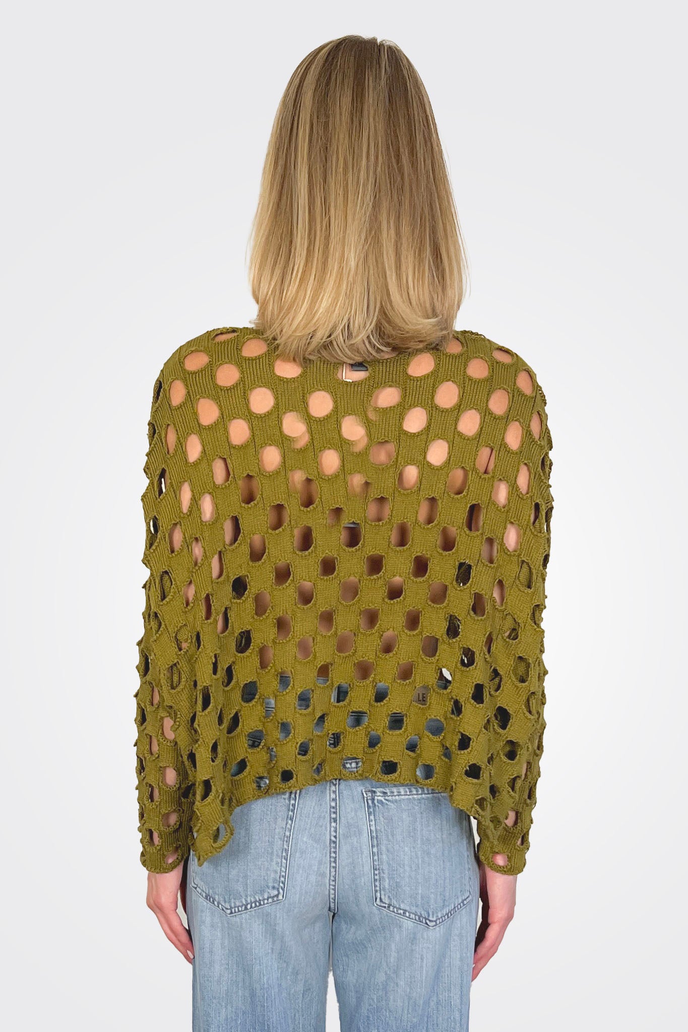 Lula Cutout Pullover - Fir Green by Shannon Passero — alternate view