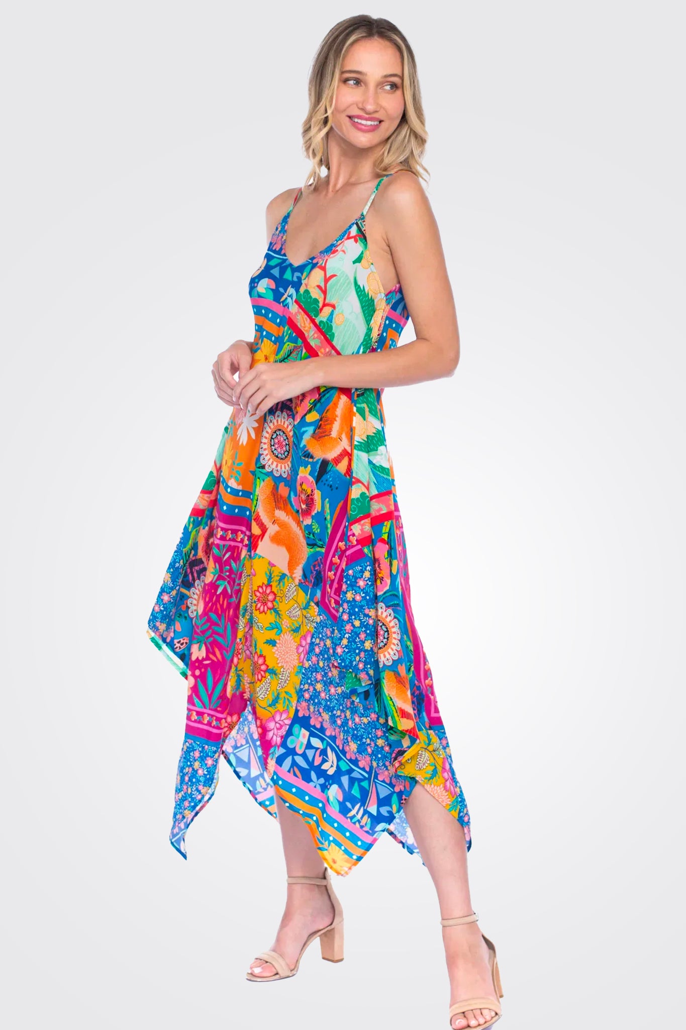 Silk Drew Dress - Fiesta by Tolani | 25 South Boutiques