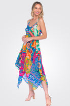 Silk Drew Dress - Fiesta by Tolani | 25 South Boutiques