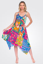 Silk Drew Dress - Fiesta by Tolani — alternate view