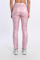 Coated Slim Pants - Pink by Molly Bracken — view 5
