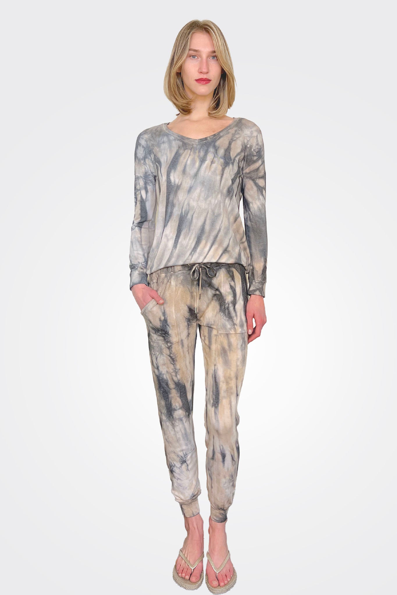 Tie Dye Wash Jogger - Marble by French Kyss | 25 South Boutiques