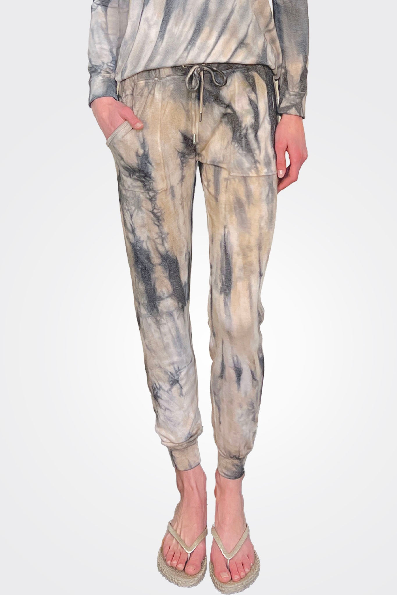 Tie Dye Wash Jogger - Marble by French Kyss — alternate view