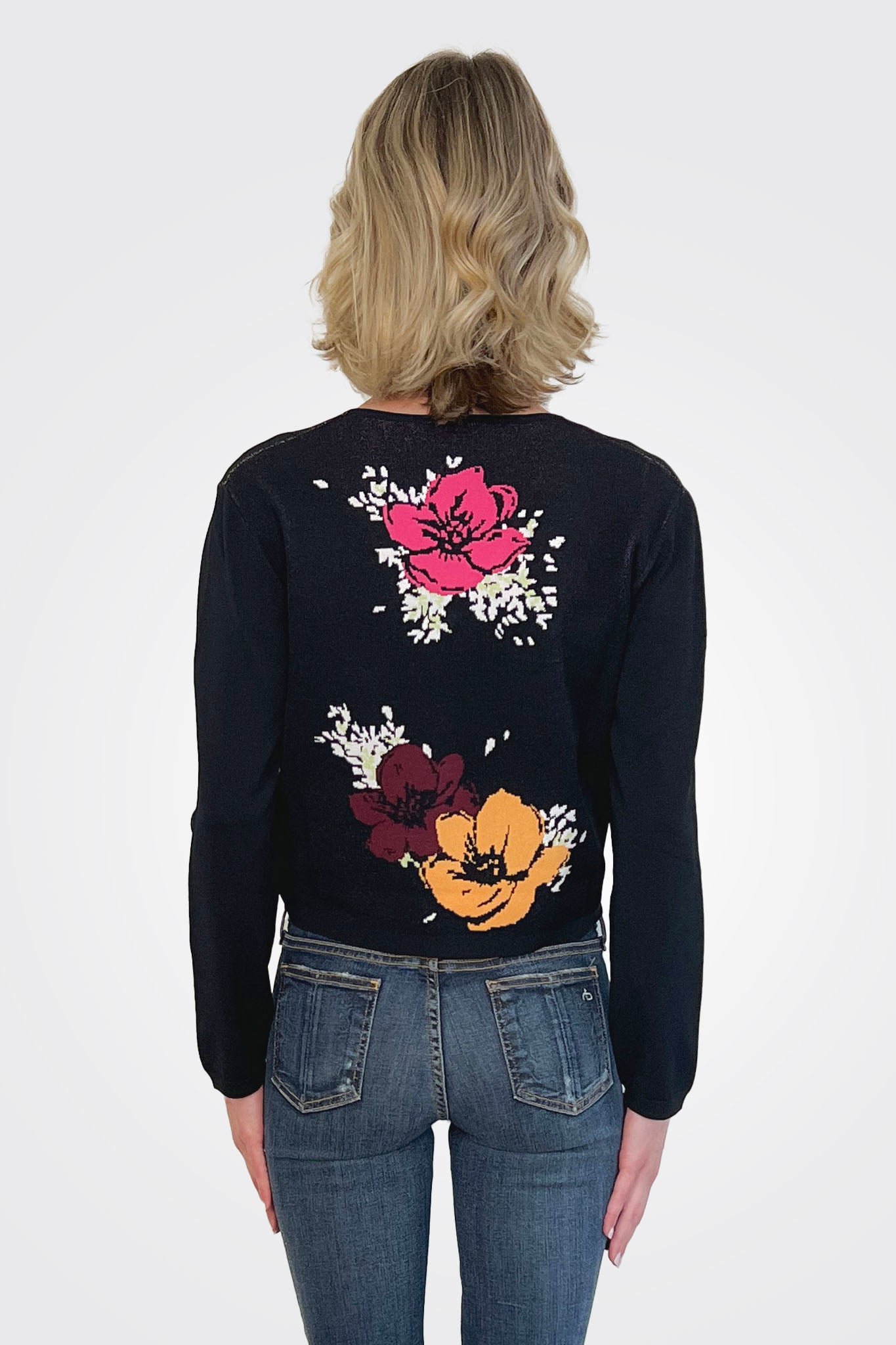 Floral Sweater - Black by Moschino — alternate view