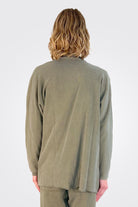 Willa Raw Edge Cardigan - Forest Night by HelloNite — view 3