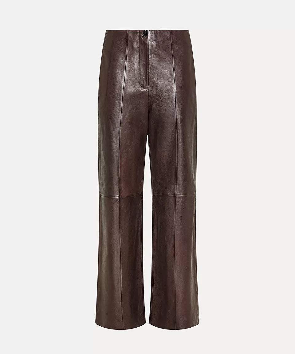 Nappa Trousers - Cacao by Forte Forte — view 5