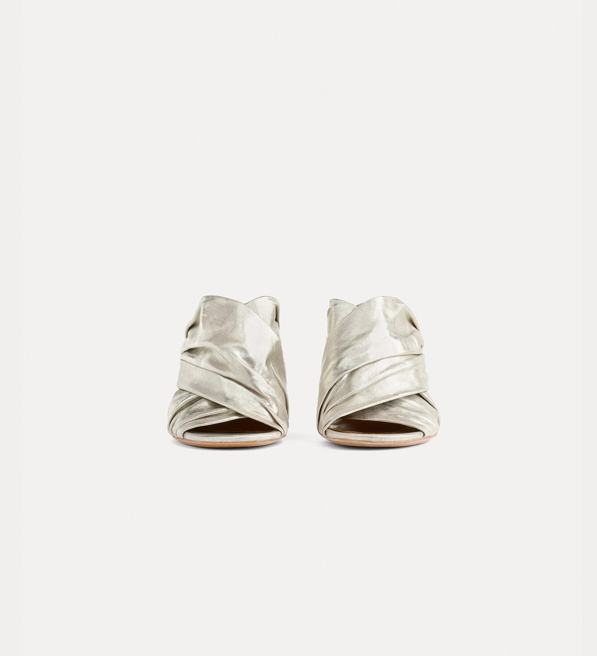 Crossover Sandals - Silver by Forte Forte — view 4