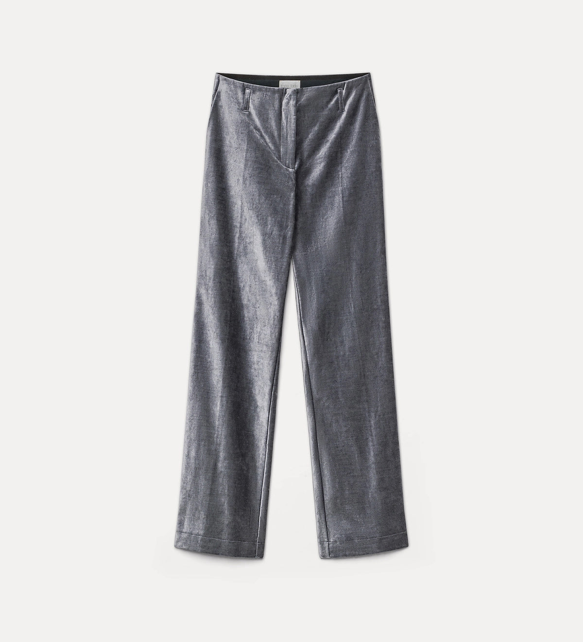 Flared Stretch Velvet Trousers - Stone by Forte Forte — view 4
