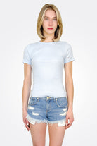 Lani Shine Crew Neck Tee - Fountain by Michael Stars | 25 South Boutiques