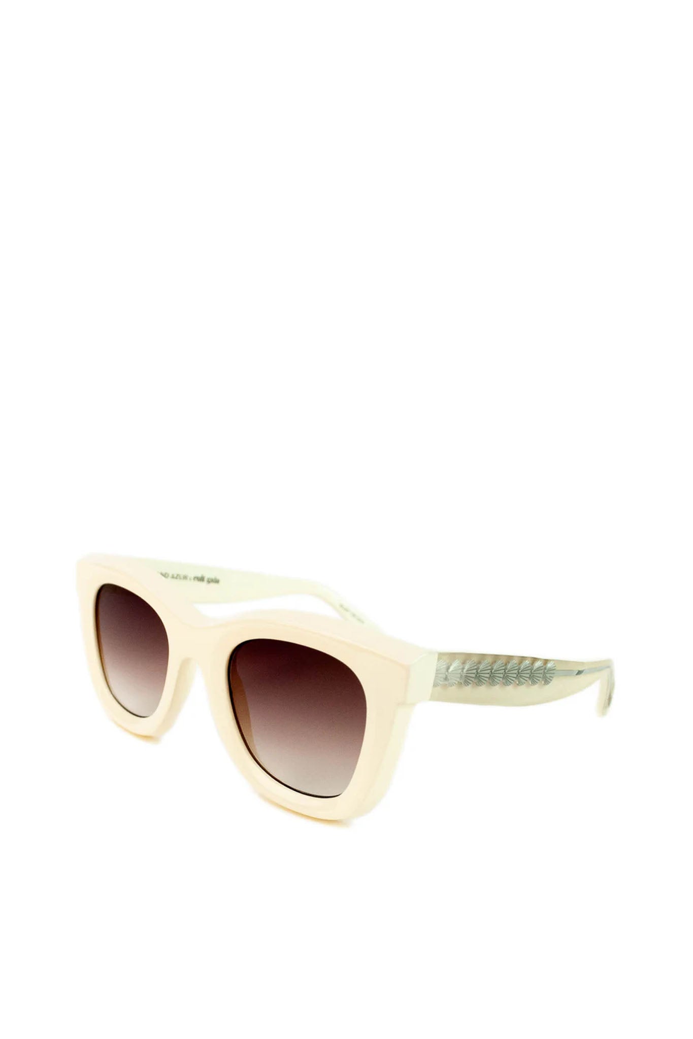 Grand Azur x Cult Gaia Juli Sunglasses - Off White — alternate view