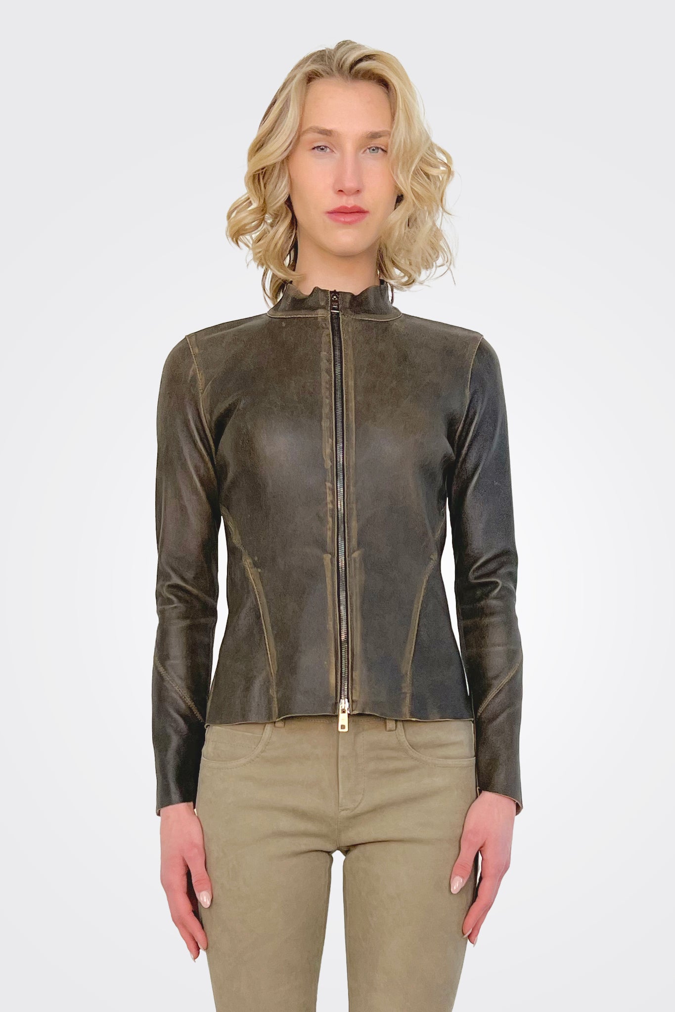 Vintage Leather Jacket - Coretex by Giorgio Brato — alternate view