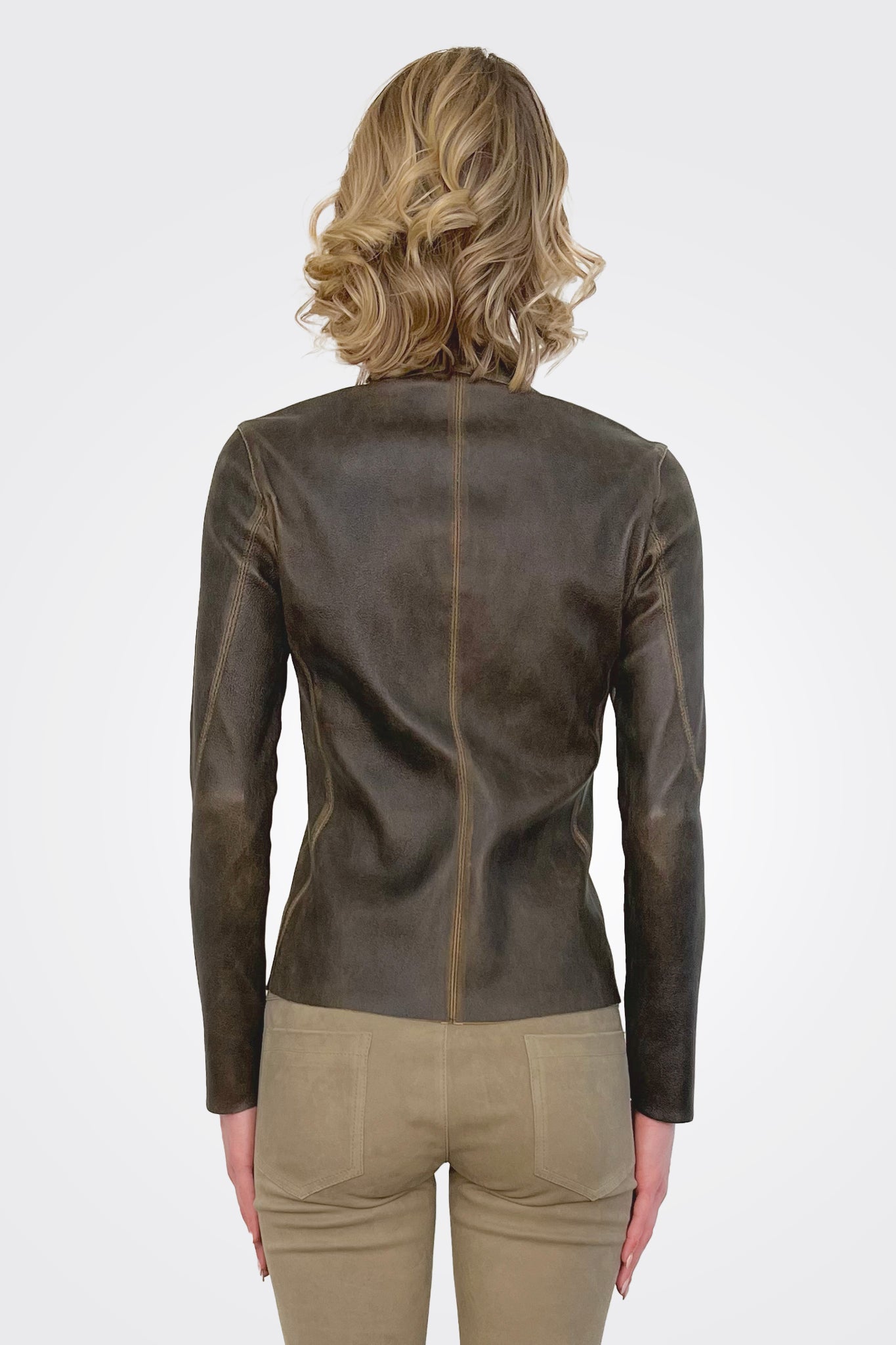 Vintage Leather Jacket - Coretex by Giorgio Brato — view 3