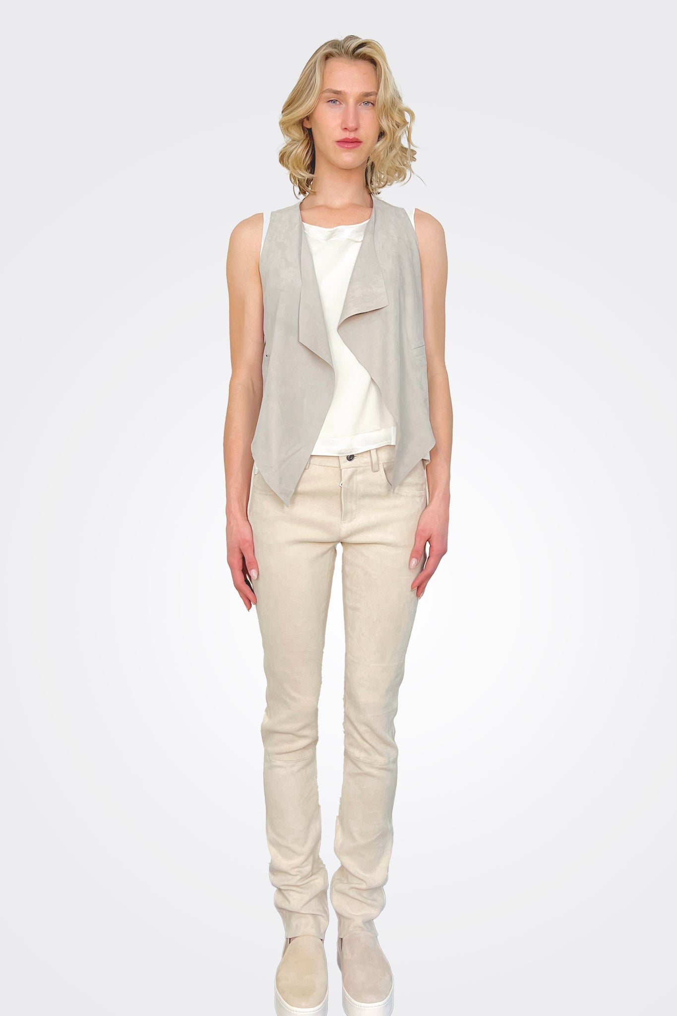 Suede Stretch Leather Pants - Urban Chic by Giorgio Brato | 25 South Boutiques