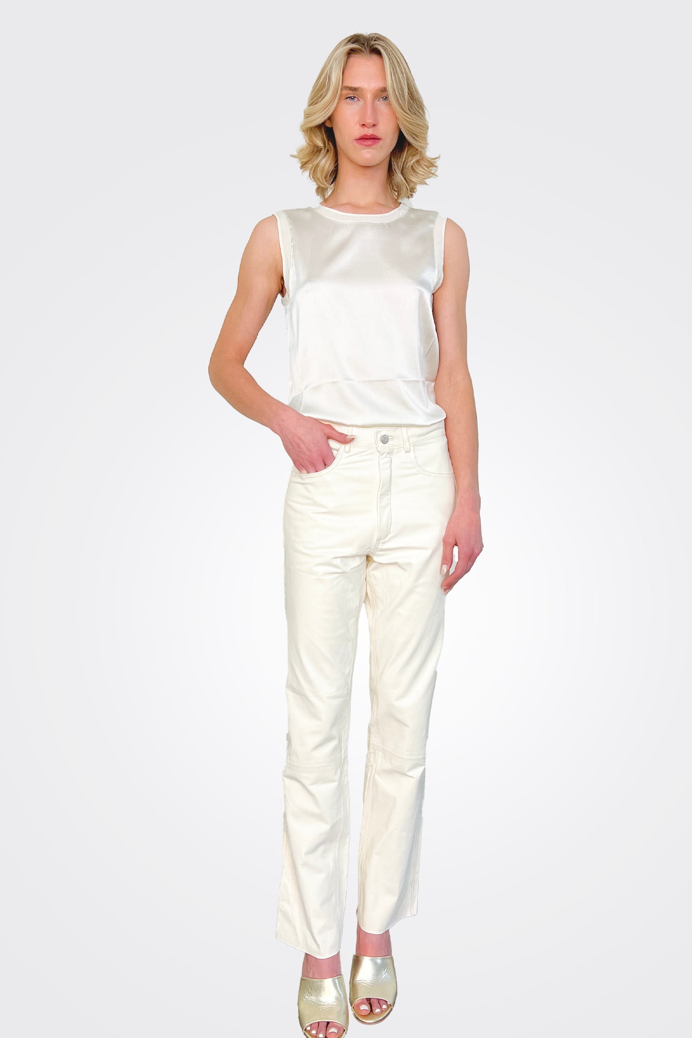 Leather Trousers - Milk by Giorgio Brato | 25 South Boutiques