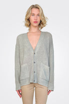 Cotton V Neck Cardigan - Ghiaccho by Avant Toi | 25 South Boutiques