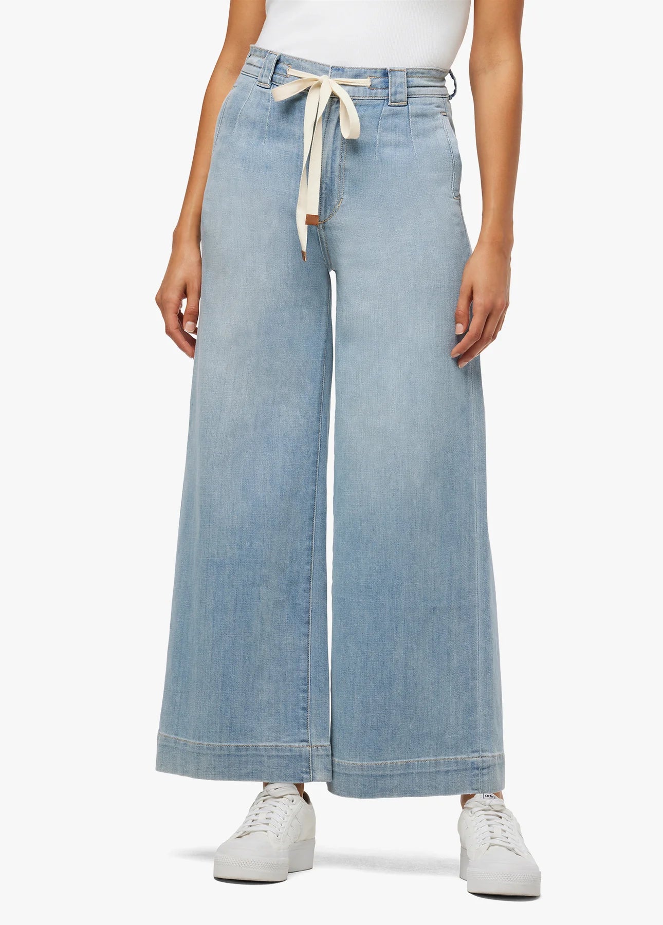 The Addison High Rise Drawstring Wide Leg Crop - Admiration by Joe's Jeans — alternate view