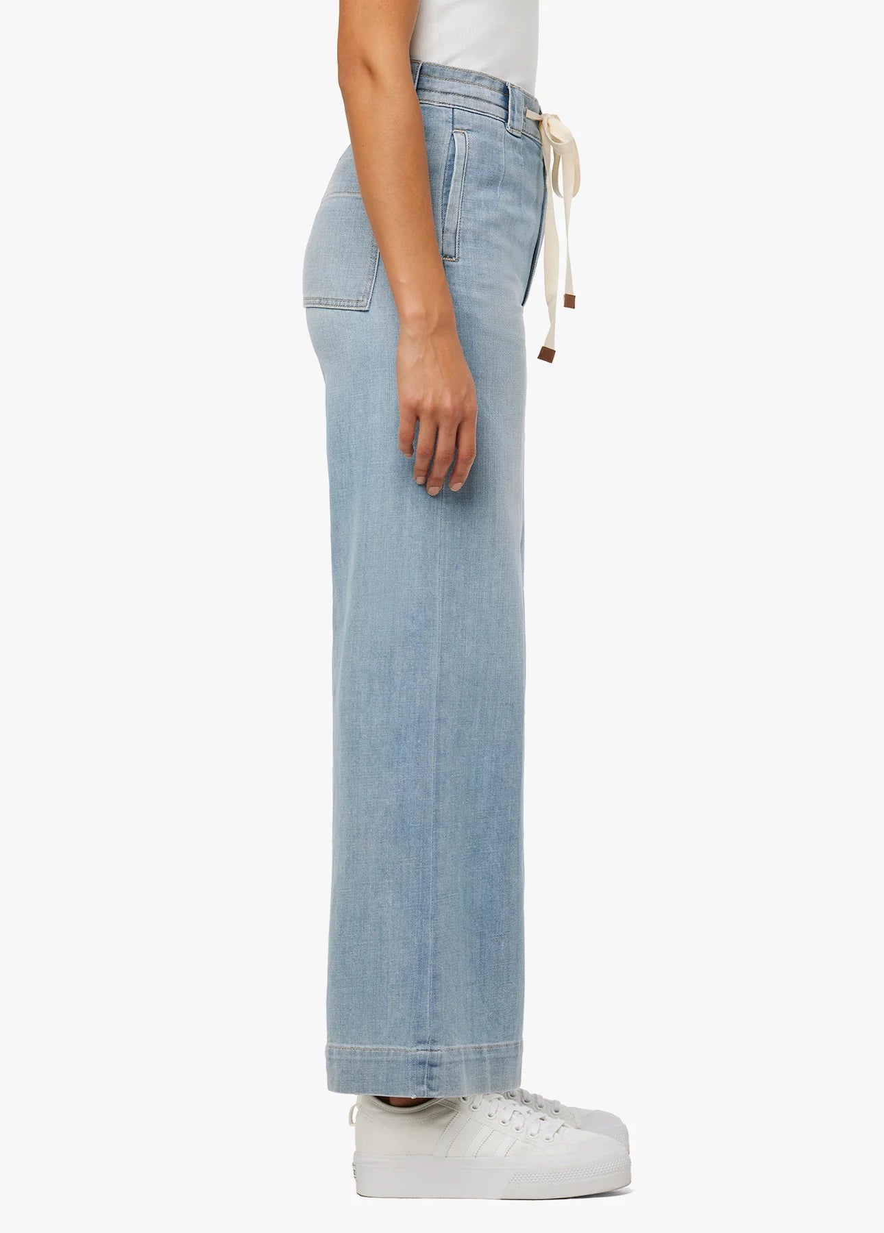 The Addison High Rise Drawstring Wide Leg Crop - Admiration by Joe's Jeans — view 4