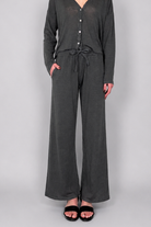 Gioriel Wide Leg Drawstring Lounge Pant - Graphite by Crossley — alternate view