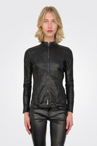 Leather Zip Jacket - Nero by Giorgio Brato | 25 South Boutiques
