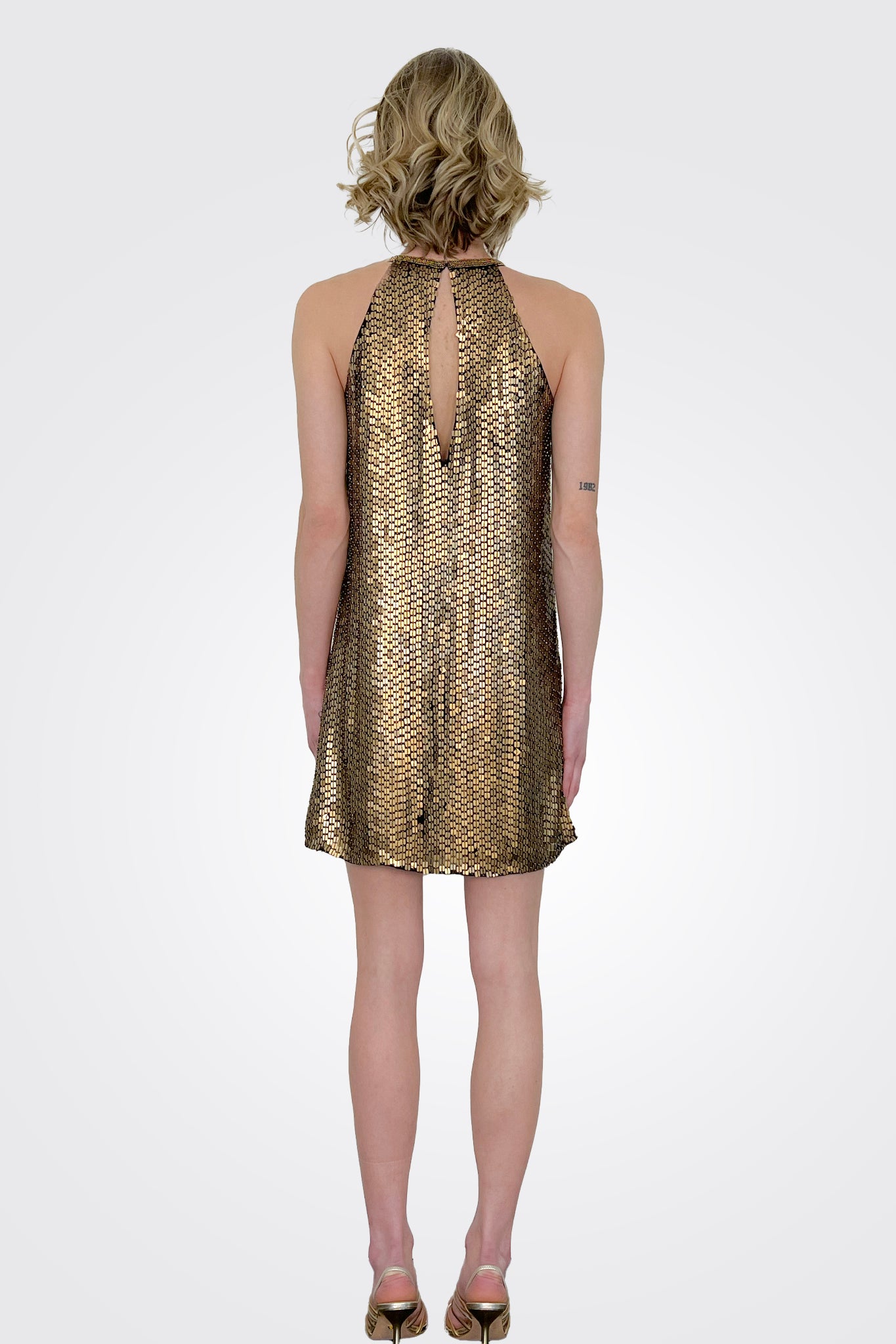 Mini Dress - Gold by Parker — alternate view