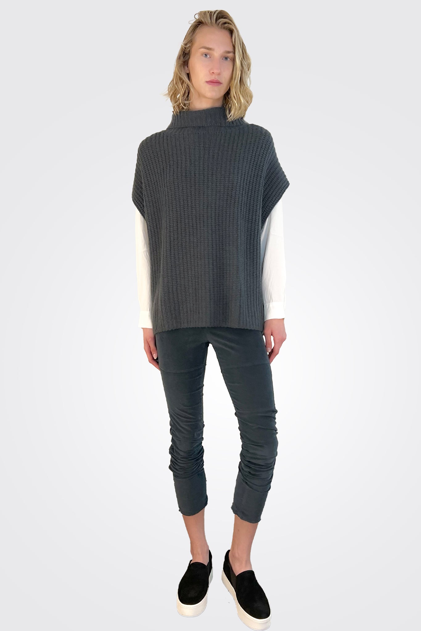 Corduroy Legging Pants - Graphite by Kristensen | 25 South Boutiques