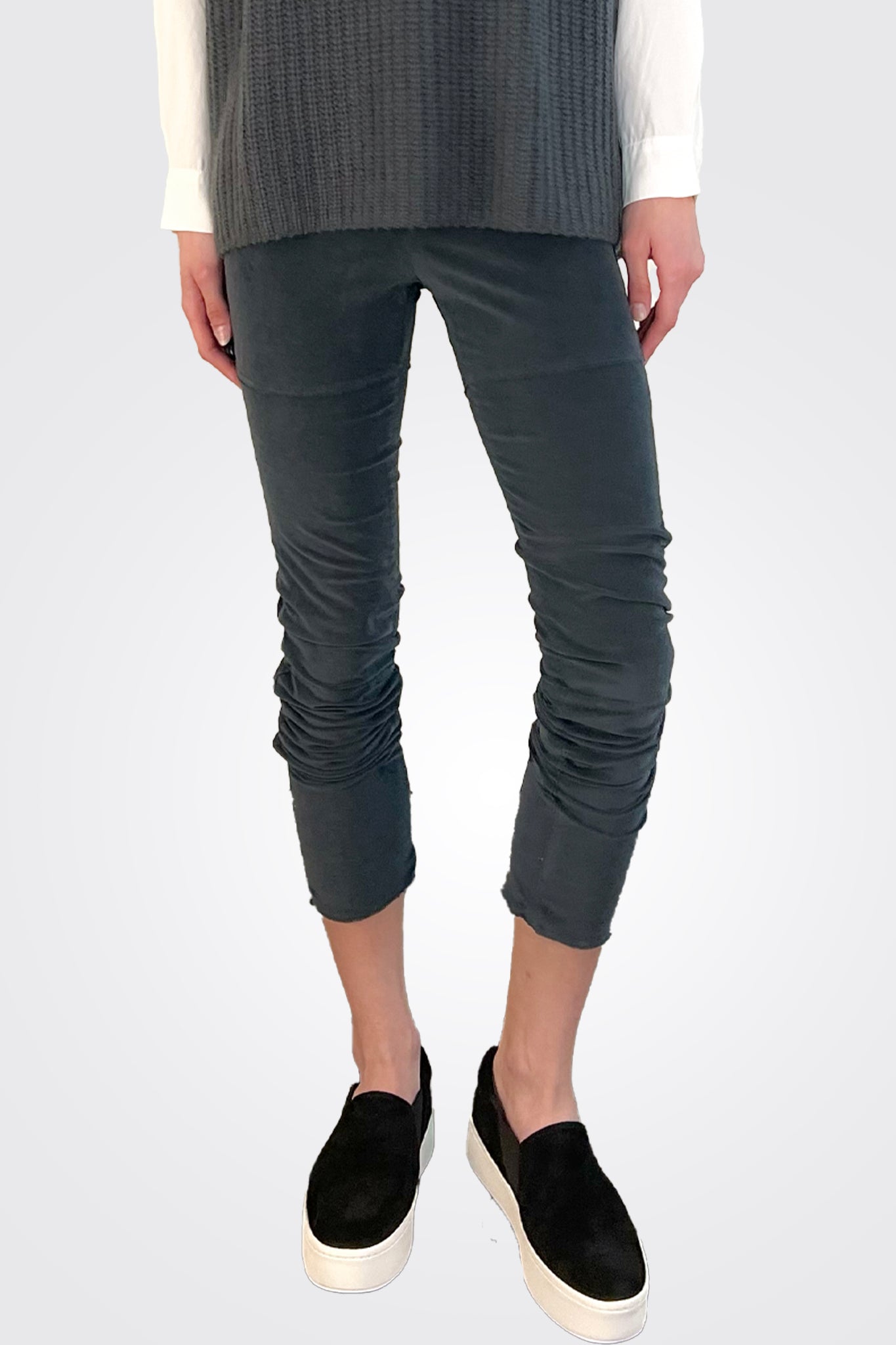 Corduroy Legging Pants - Graphite by Kristensen — alternate view