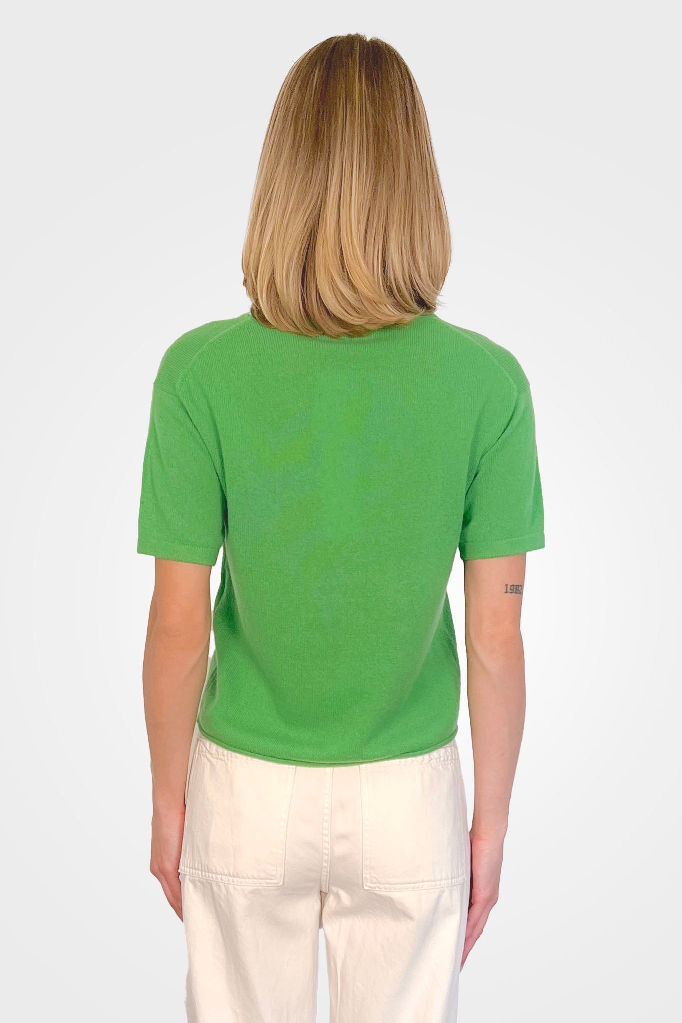 Remy Sweater - Grass by Archer Cashmere — alternate view