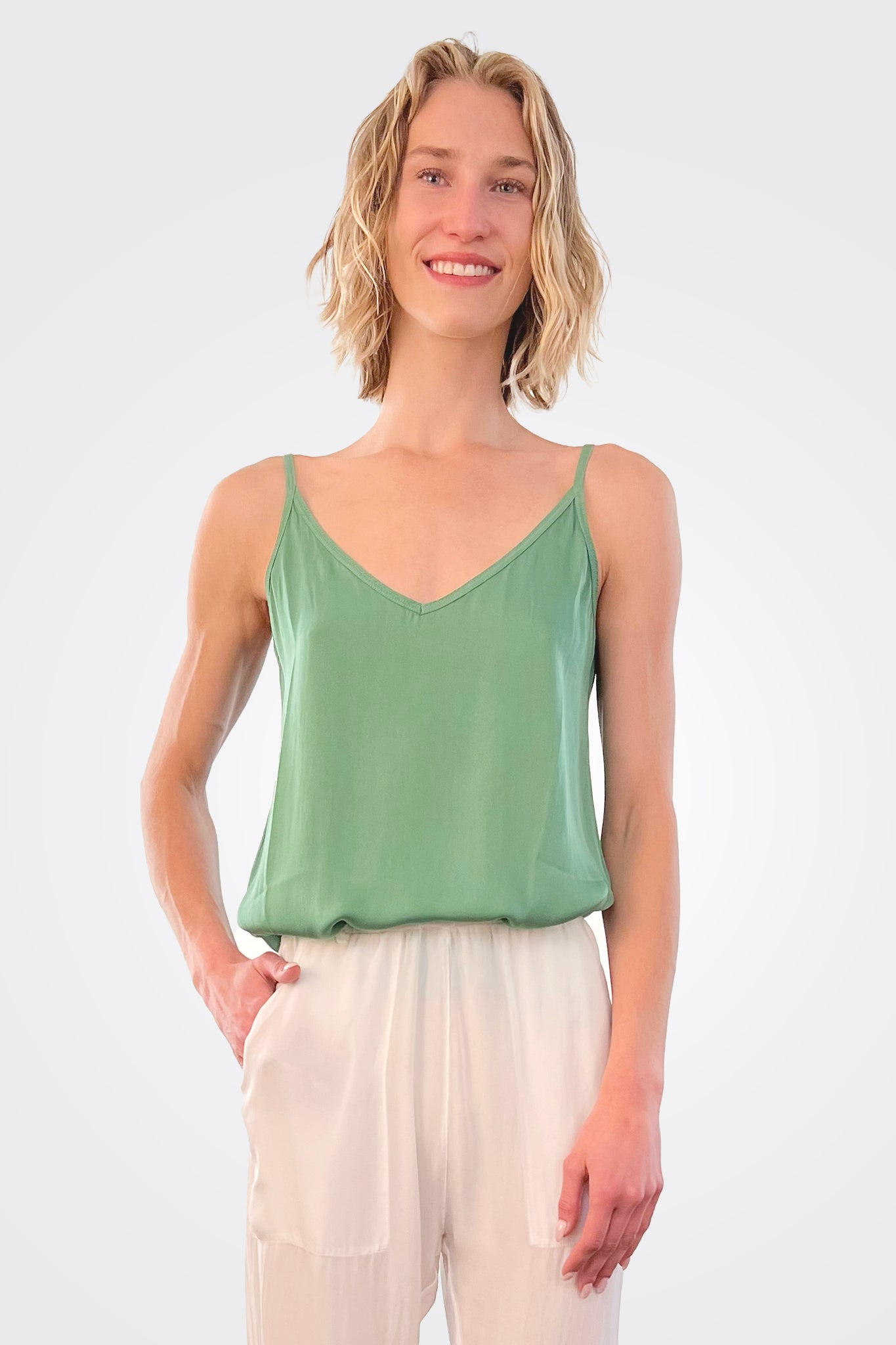 Silk Cami - Grass by Private 0204 | 25 South Boutiques