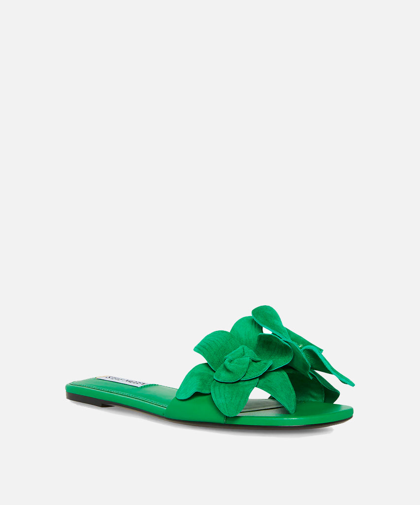 Melena Suede Sandal - Green by Steve Madden — alternate view
