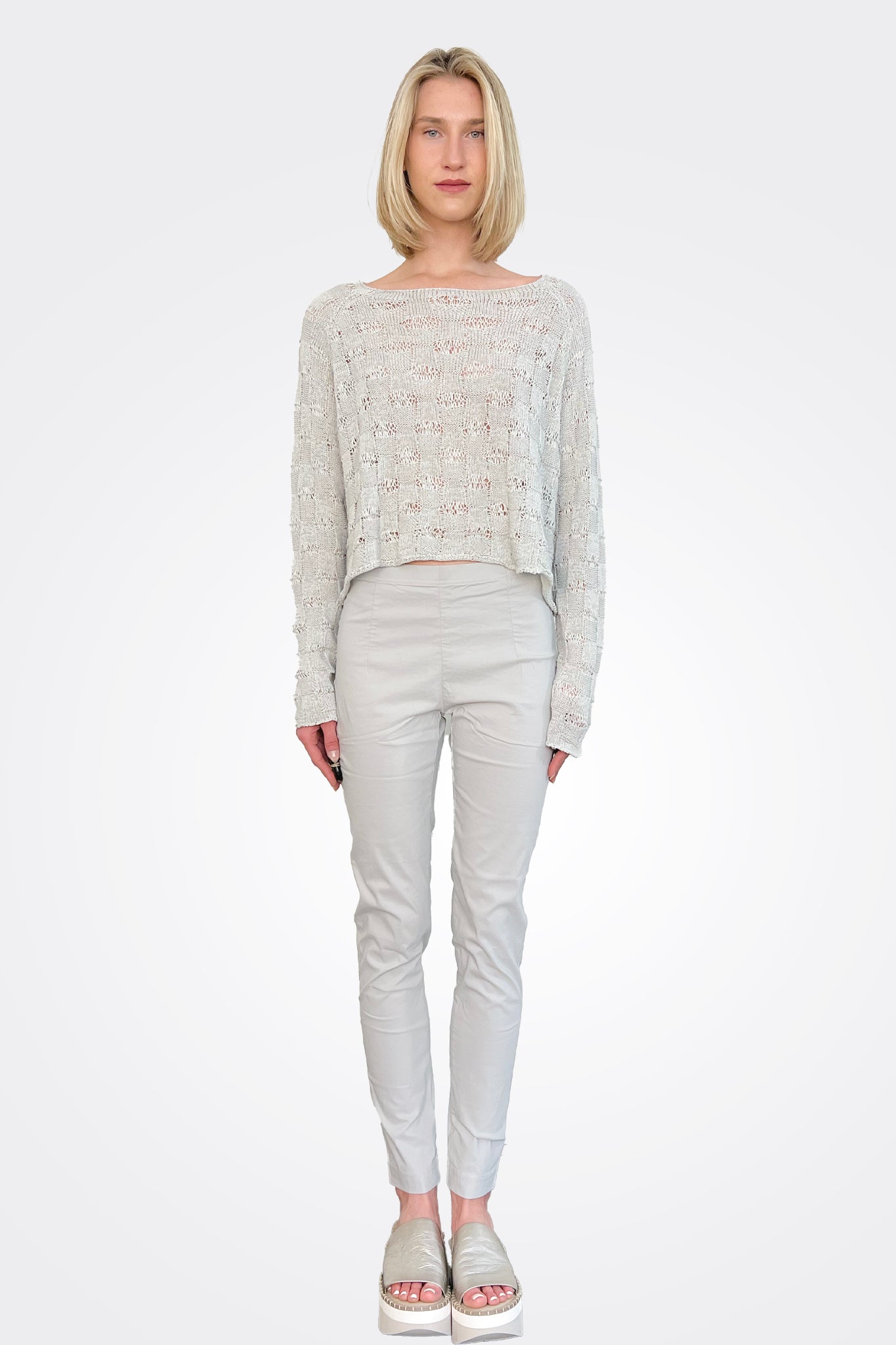 Slim Fit Trousers - Grey by Rundholz | 25 South Boutiques