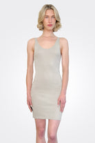 Slip Tank Dress - Grey by Kristensen — alternate view