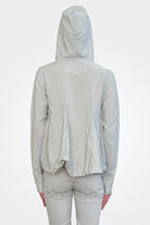 Graphic Zip Hooded Pocket Jacket - Grey by Rundholz — view 3