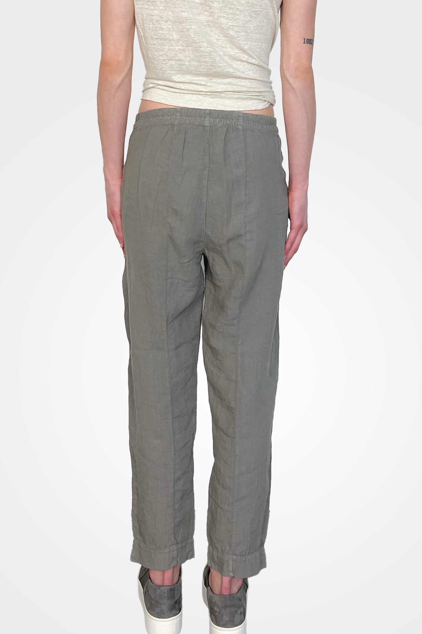 Linen Pocket Pants - Grey by Transit Par-Such — view 3