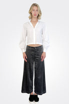 Wide Leg Corduroy Trousers - Grey by Transit Par-Such | 25 South Boutiques