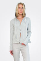 Graphic Zip Hooded Jacket - Grey by Rundholz — alternate view
