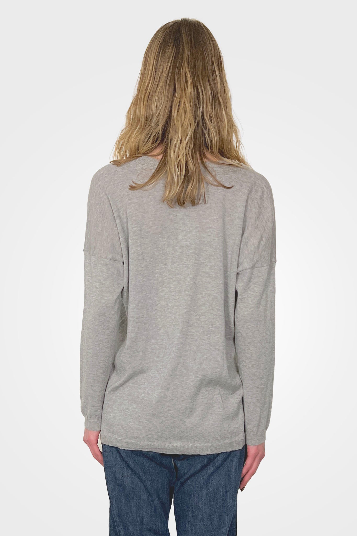 Cotton Oversized Cardigan - Grico Heather by Private 0204 — alternate view
