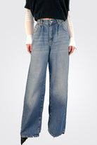 Chloe High Rise Wide Leg Jeans - South Bay by Grlfrnd — view 3