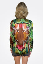 Heather Blouse - Green Print by Unbreakable Evolution — alternate view