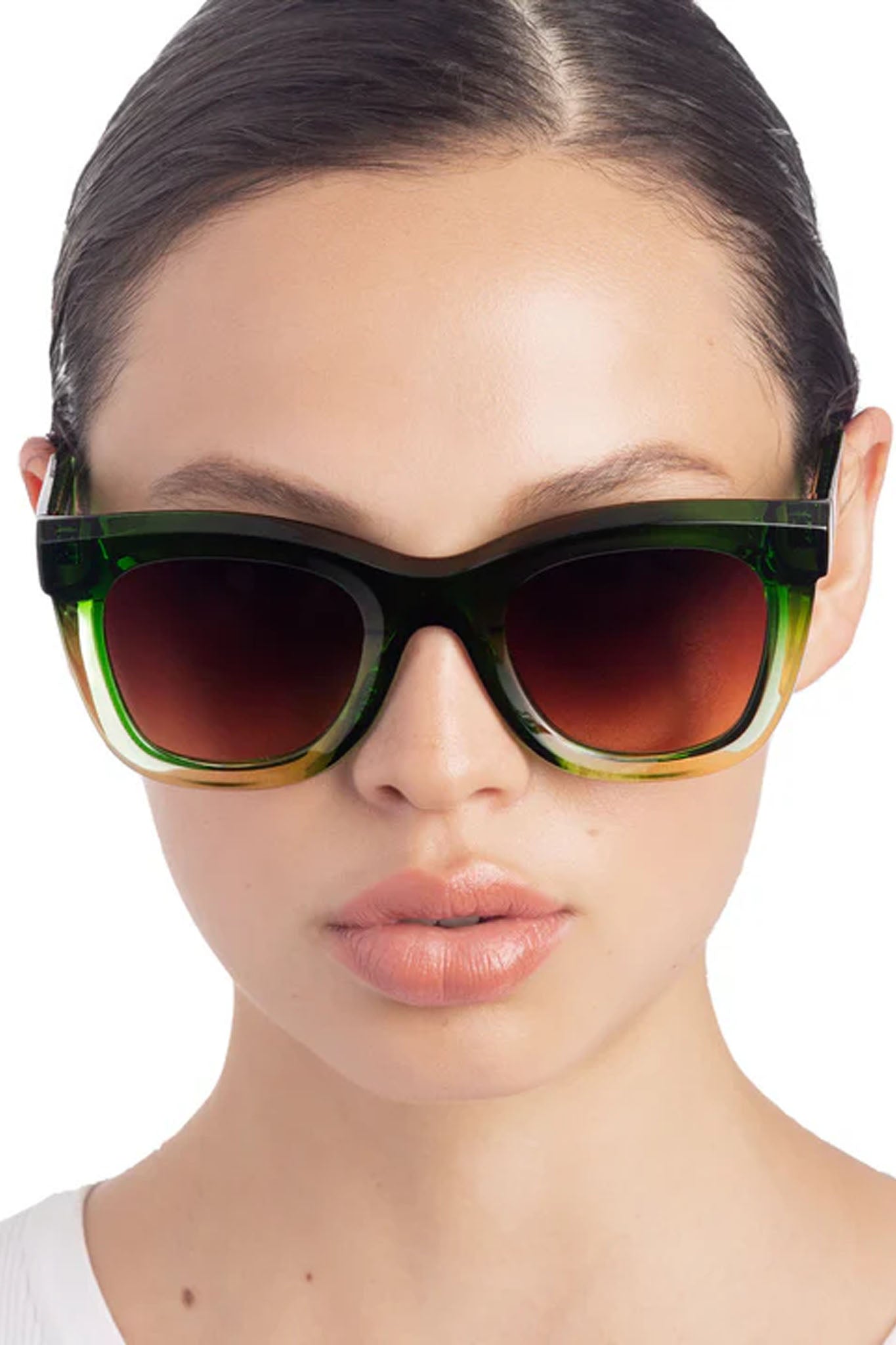 Juli Sunglasses - Courtyard & Lime Cream Gradient by Grand Azur — alternate view