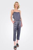 Georgia Vintage Satin Top - Graphite by Pharaoh — view 4