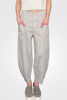 Baggy Leg Comfort Trousers - Pearl Grey by Transit Par-Such — view 5